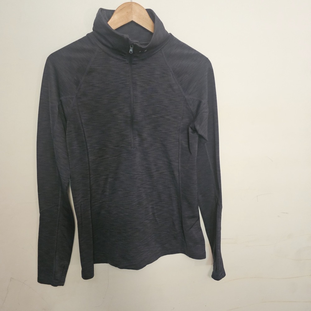 Under Armour Women's Quarter Zip‎ Gray Medium Thermal Jacket Pullover Activewear